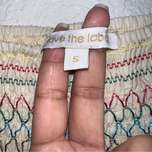 Anthropologie Love The Label Mini Embroidered Skirt - Picture 4 of 6